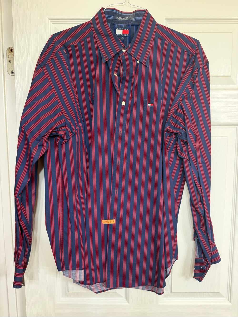 Tommy Hilfiger Navy with Red Stripe Classic Button-Up Shirt